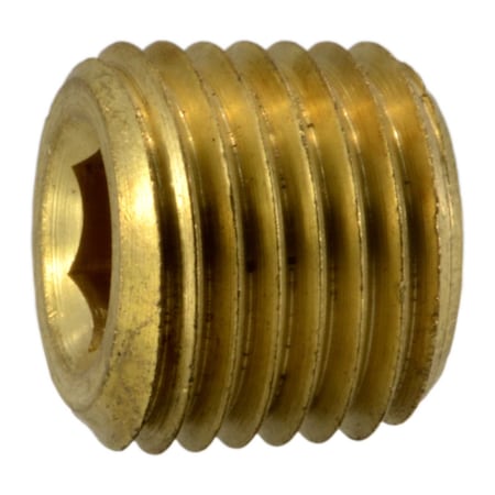 Midwest Fastener 1/4" IP Brass Countersunk Plugs 2PK 32602